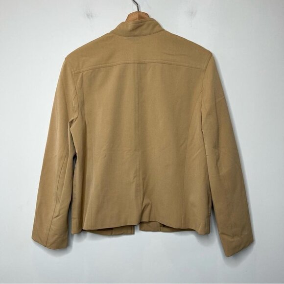 The Limited Womens Size Medium Taupe High Collar Full Zip Jacket Vintage Y2K - Picture 2 of 9